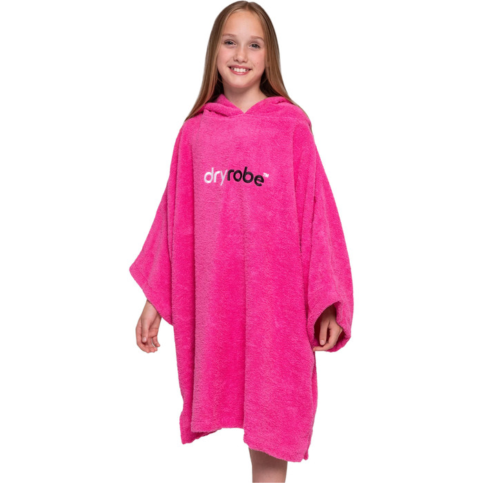 2024 Dryrobe Junior Bio-Baumwolle Kapuzenhandtuch Change Robe V3 V3OCT - Pink